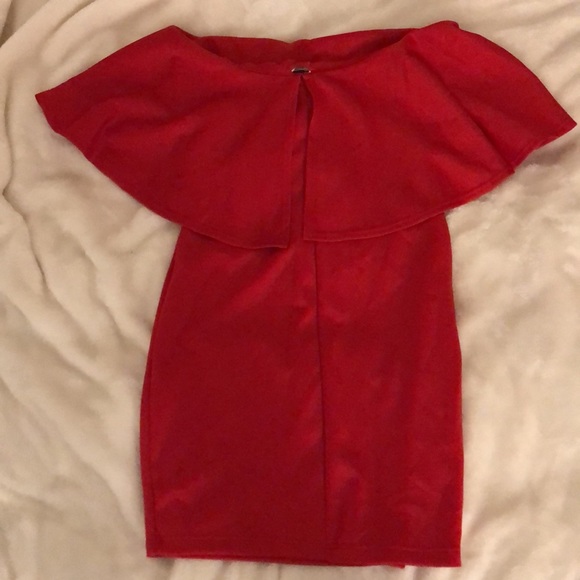 Forever 21 Red strapless mini dress size S - Picture 2 of 3